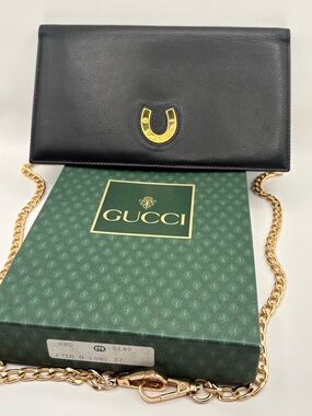 Vintage Gucci Black Leather wallet